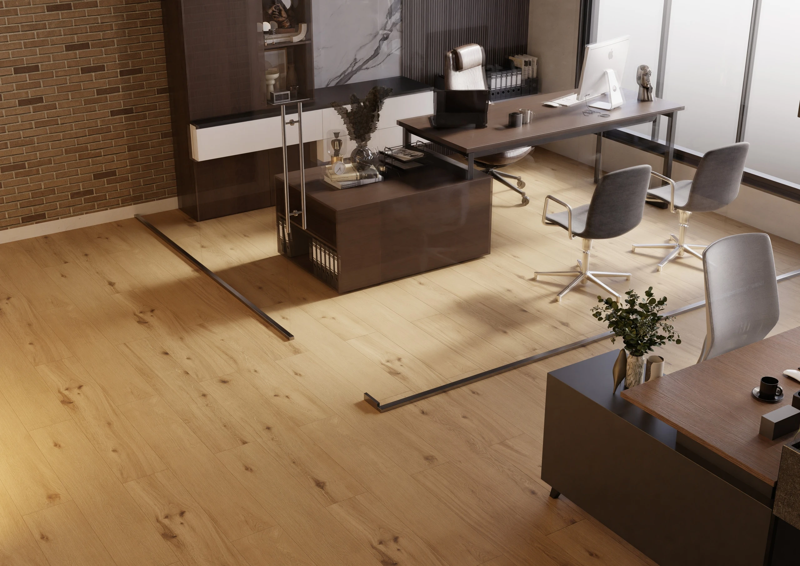 Deck Brown - Premium Matt finish Wood ceramic tiles - Sez Industries